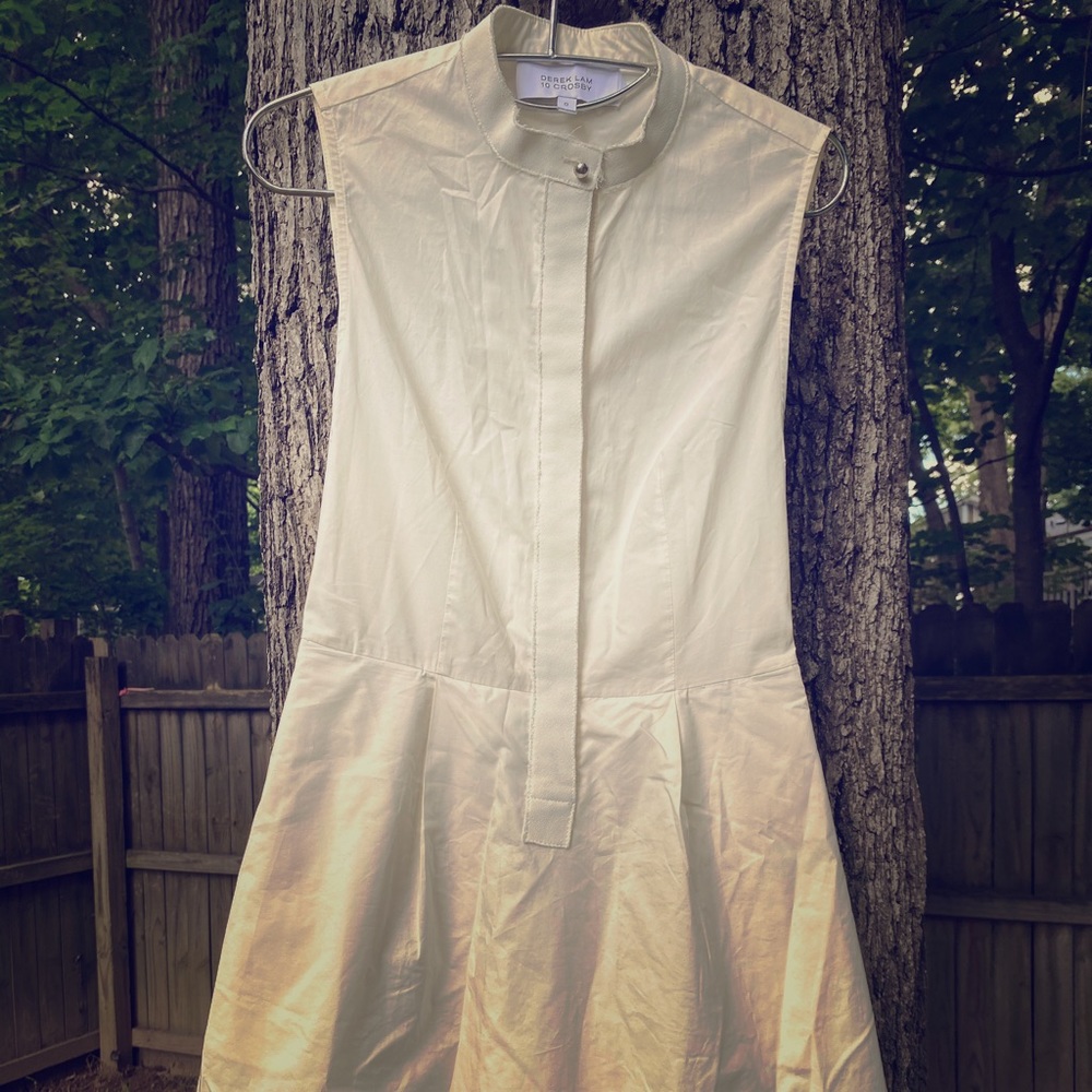 Sleeveless Mini Shirtdress